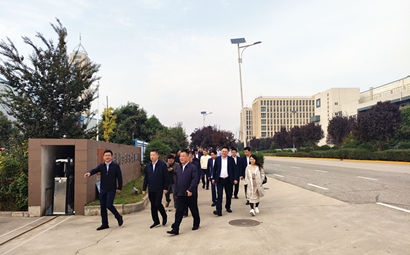 团市委、市贸促会、市青企协一行到永乐高60net集团泾河产业园考察交流
